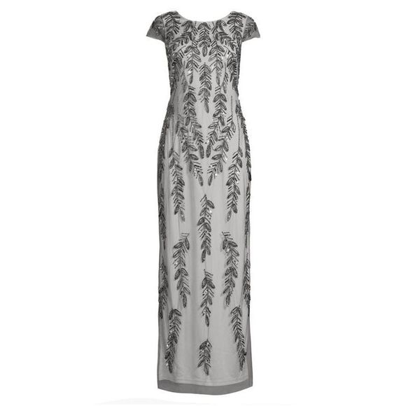 ADRIANNA PAPELL Embellished Gown US 12 $329 - Picture 1 of 9